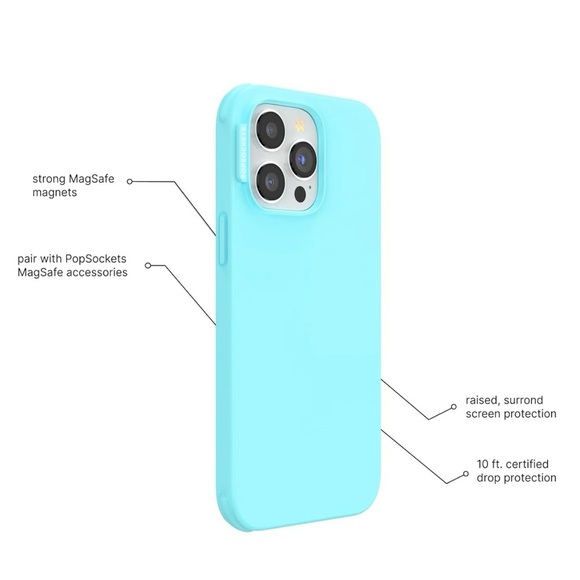 PopSockets - NWT - Blue Phone Case for iPhone 15 Pro Max - Picture 2 of 4